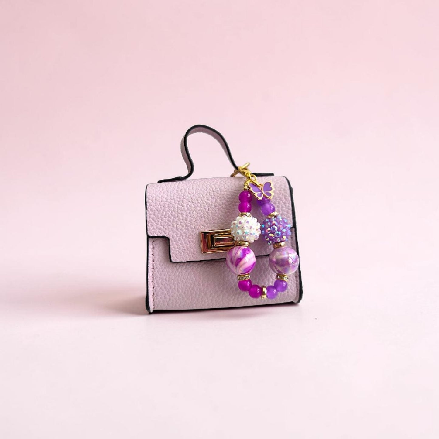 Mini Handbag Keychain with Mini Bag Charms