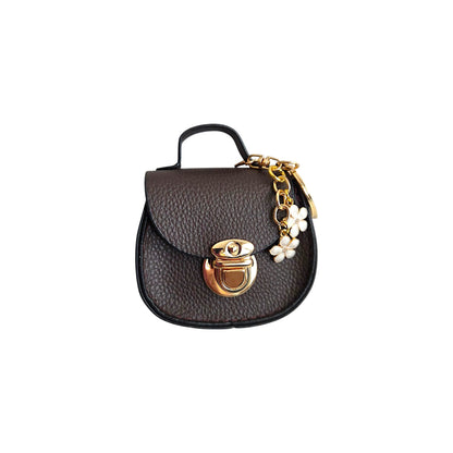 Mini Saddle Bag Keychains Purse with Charms