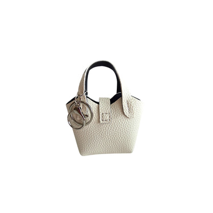 Mini Tote Bag Keychain with Charms