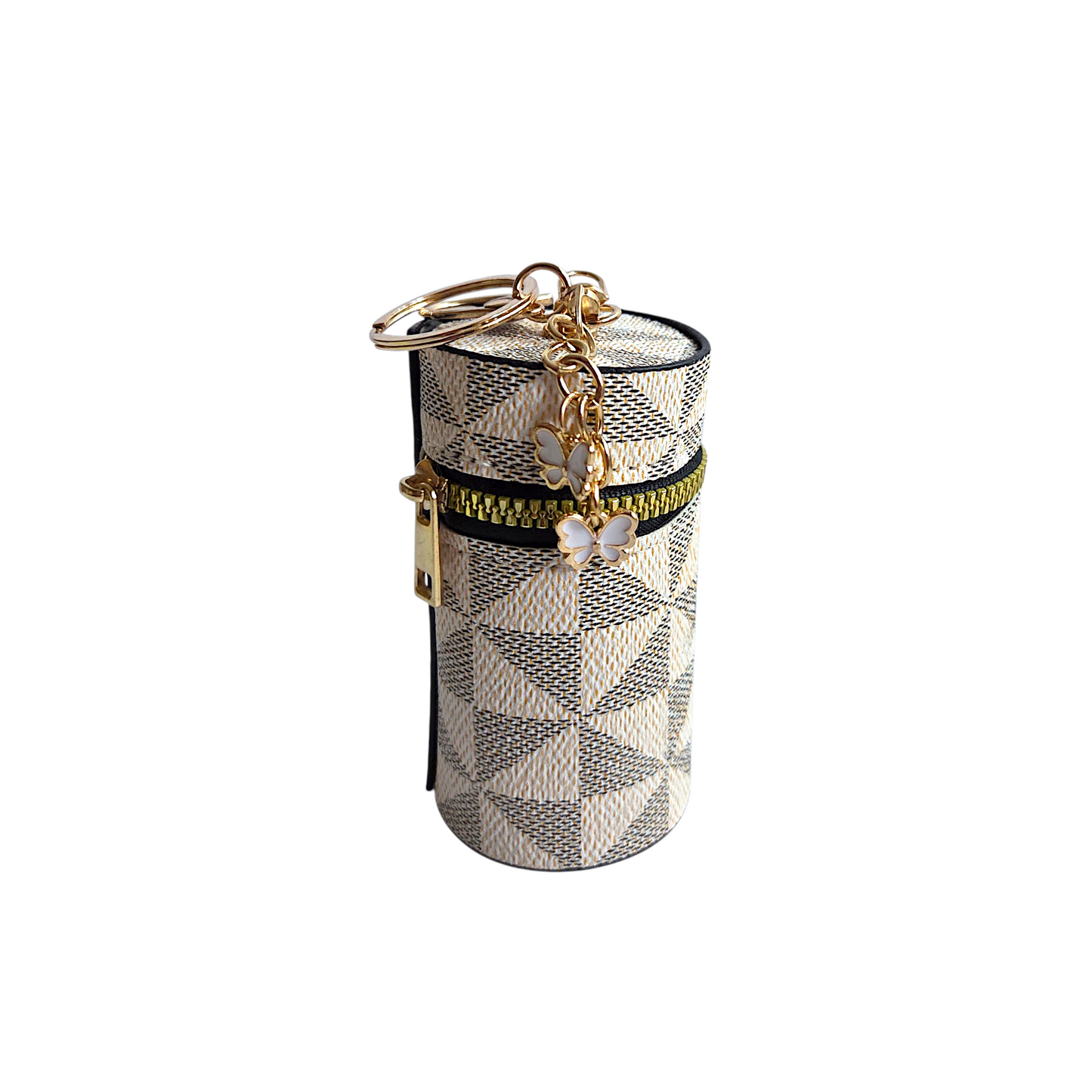 Cylinder Geometric Patten  Mini Bag Keychain
