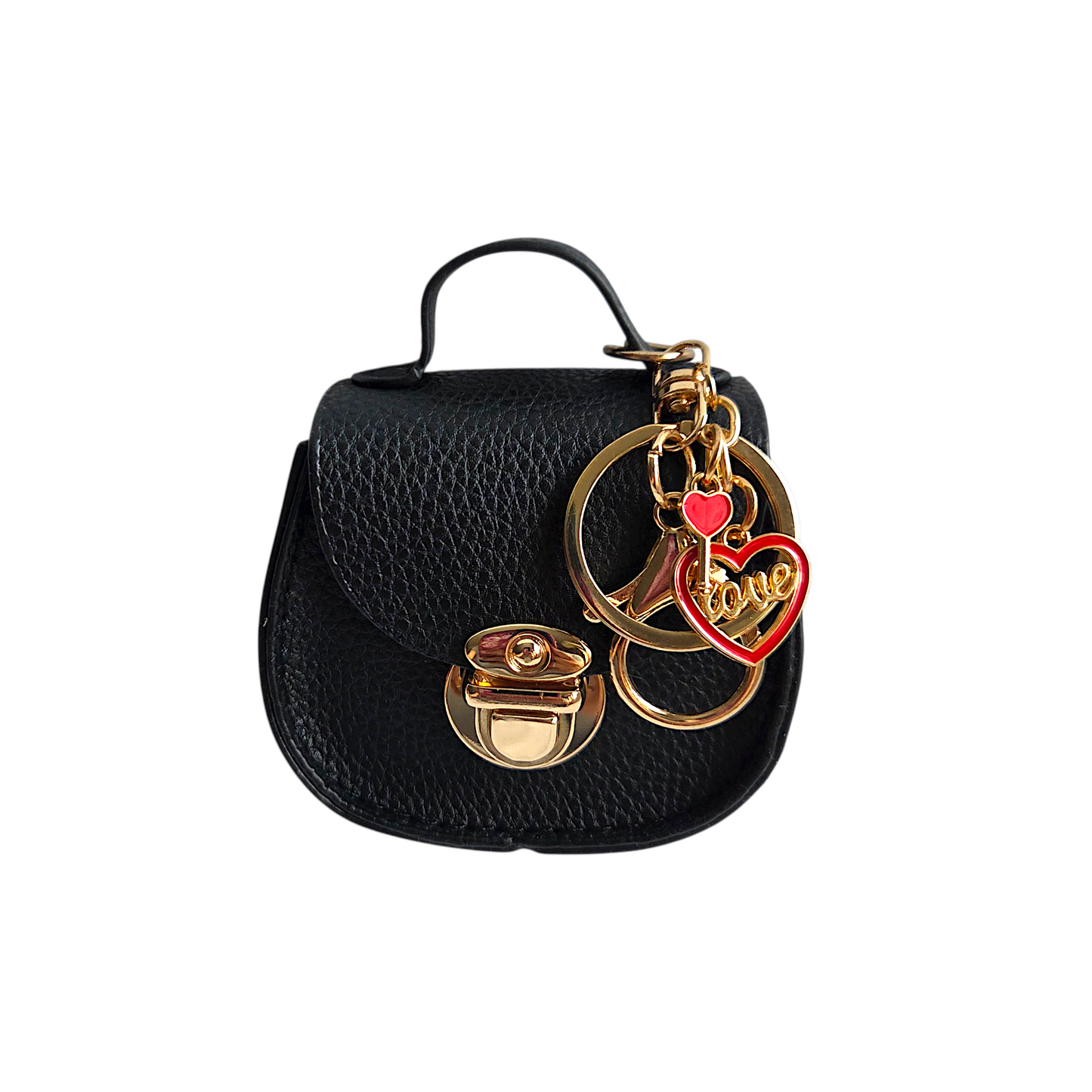 Mini Saddle Bag Keychains Purse with Charms