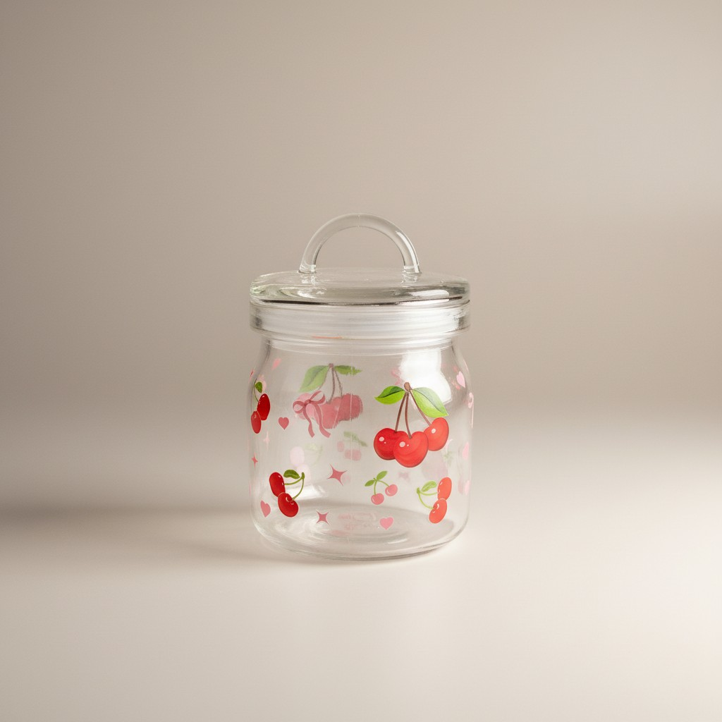 Glass Jar with Lid / Canister/ Storage Container
