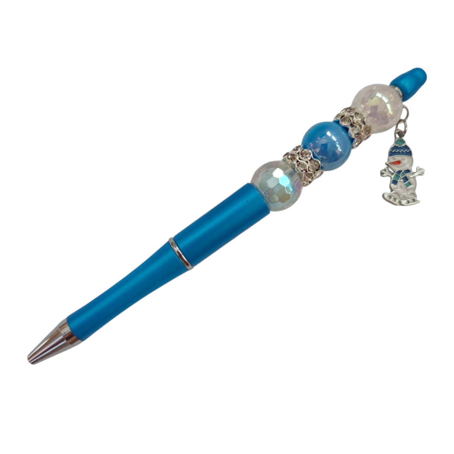 Winter Beaded Pens with Charms