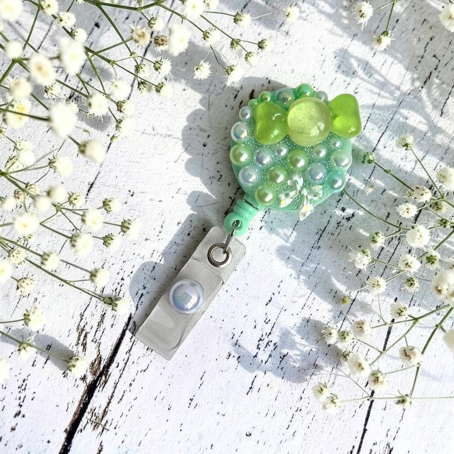 Cute Handmade Badge Reels with Acrylic Charms