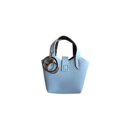 Mini Tote Bag Keychain with Charms