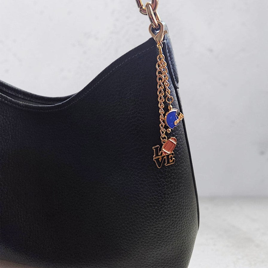I Love Football Bag Charms / Keychain