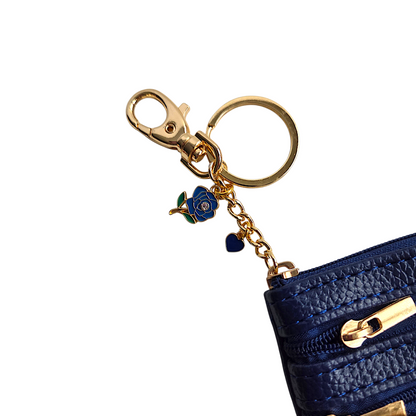 Coin Purse Keychain with Charms