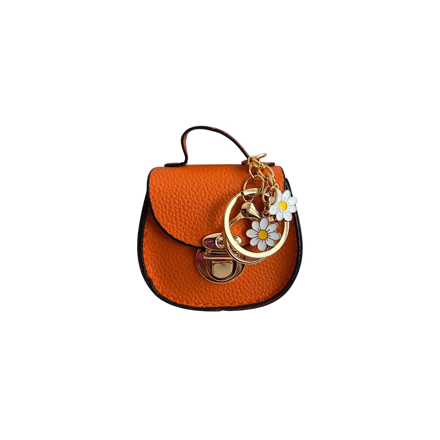 Mini Saddle Bag Keychains Purse with Charms