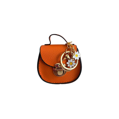 Mini Saddle Bag Keychains Purse with Charms