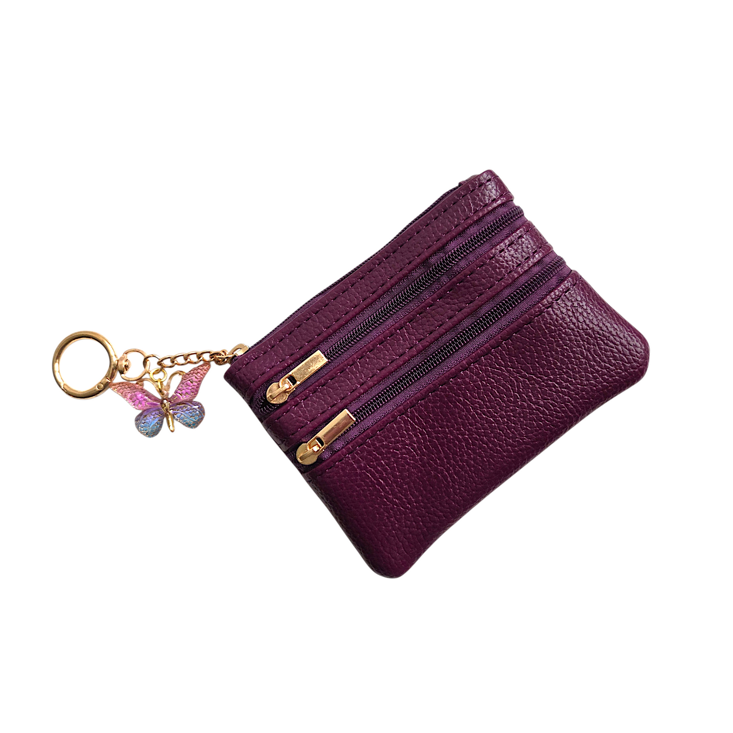 Coin Purse Keychain with Charms
