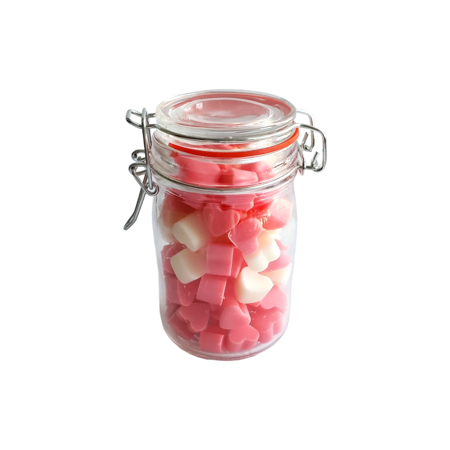Soy Wax Melt Mini's & Candy Heart Glass Canister