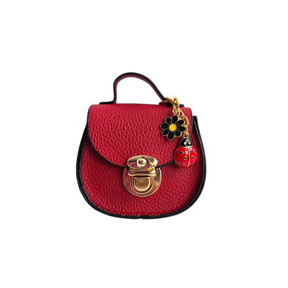 Mini Saddle Bag Keychains Purse with Charms