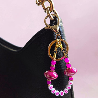 Game Day Football Bag Charms / Keychain
