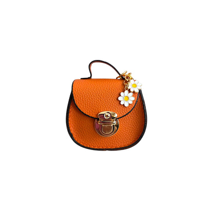 Mini Saddle Bag Keychains Purse with Charms