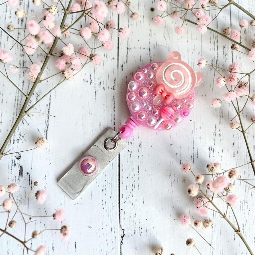 Cute Handmade Badge Reels with Acrylic Charms