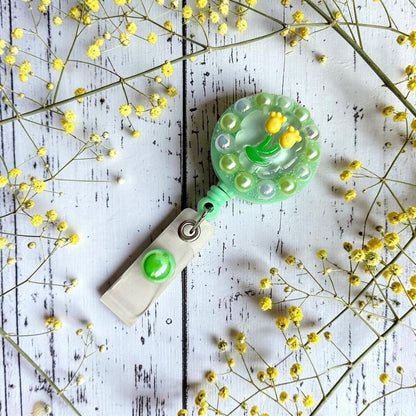 Cute Handmade Badge Reels with Acrylic Charms