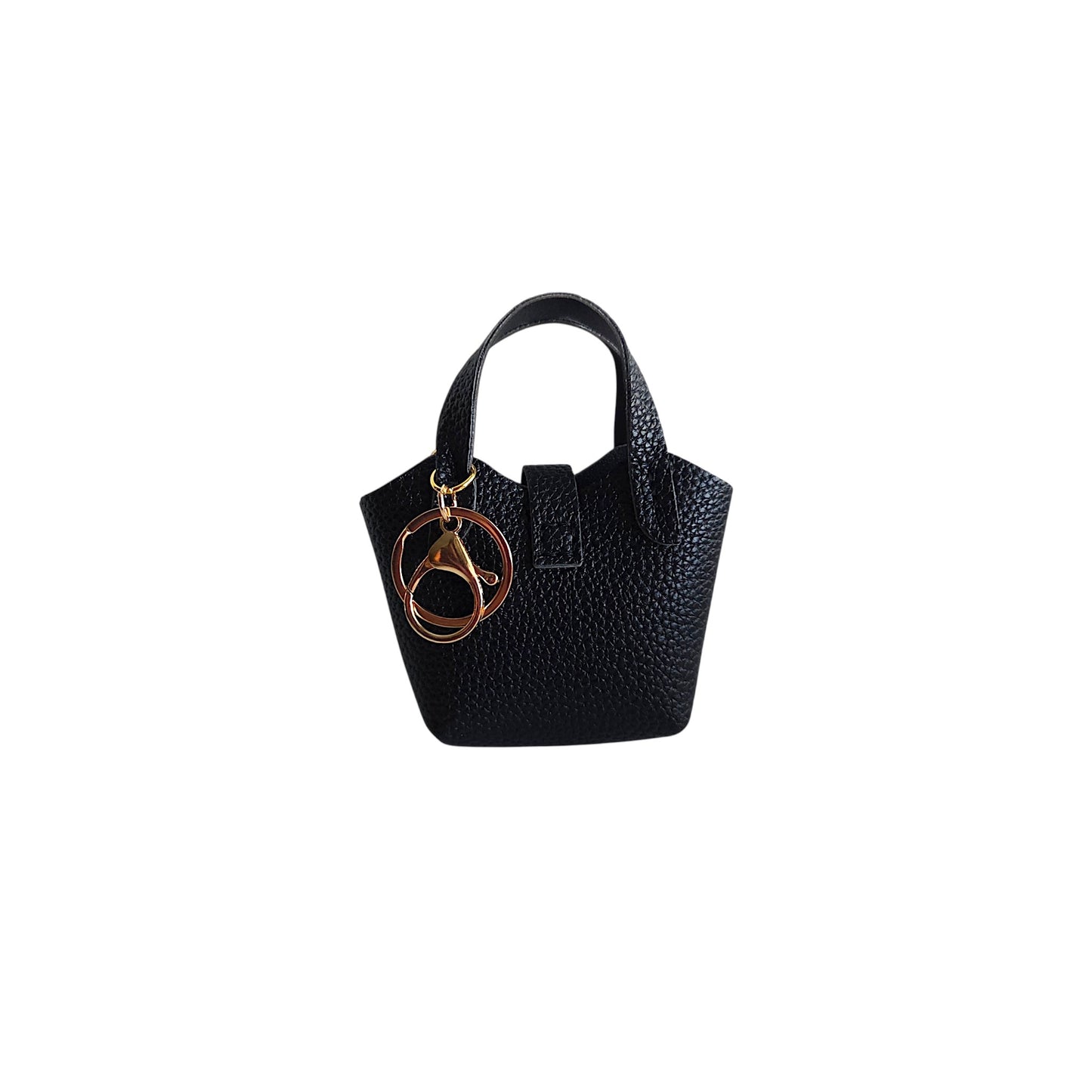 Mini Tote Bag Keychain with Charms