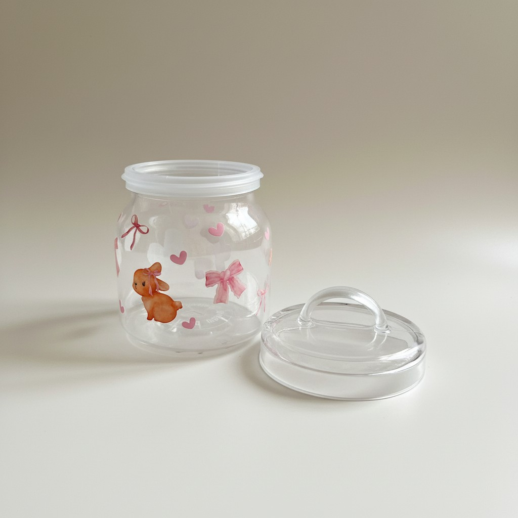 Glass Jar with Lid / Canister/ Storage Container