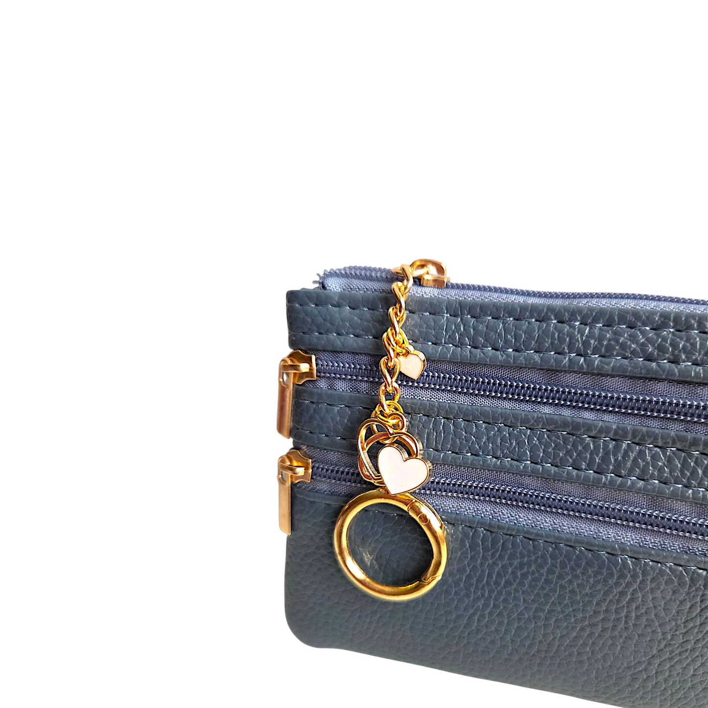 Coin Purse Keychain with Charms