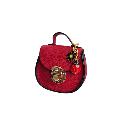 Mini Saddle Bag Keychains Purse with Charms